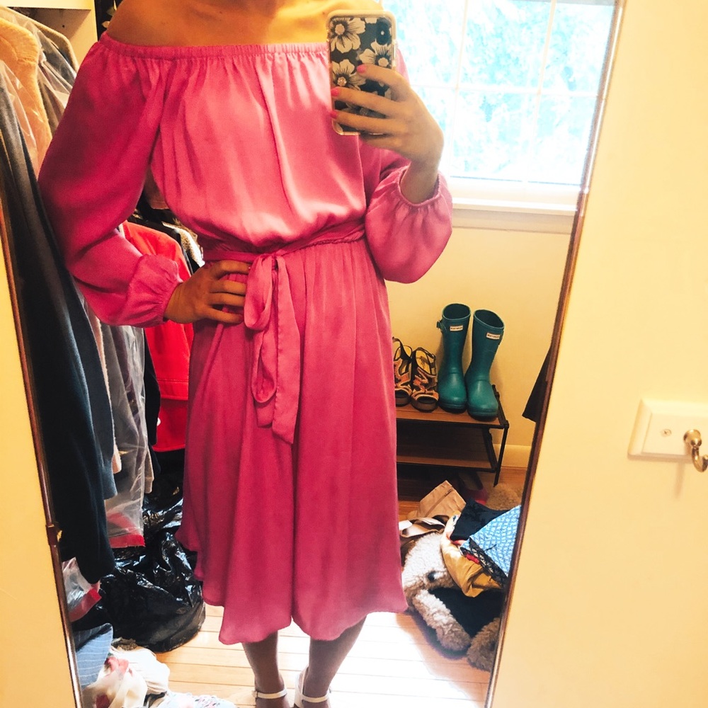 Pink Midi Dress